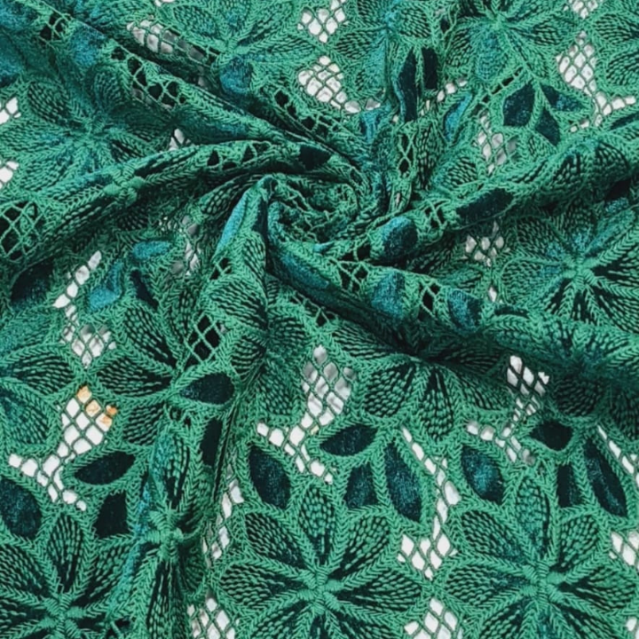 Designer Cutwork Velvet Fabric